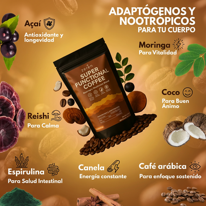 Zeren™ Super Functional Coffee | Energía, Enfoque y Mejor Digestión