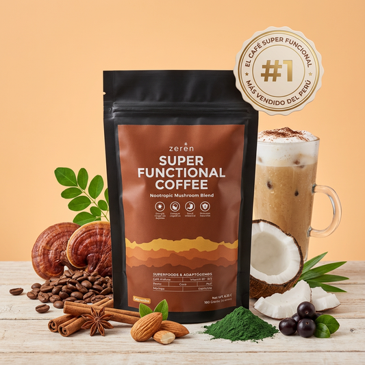 Zeren™ Super Functional Coffee 30 Porciones | Energía Sin Bajones y Mejor Digestión